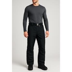 Killy Insulated Ski Pants Black Nylon Snow Waterproof Belted EU48 US30